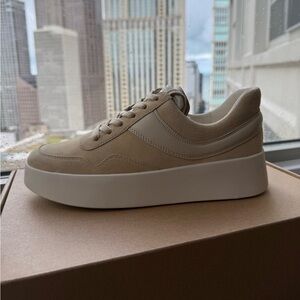 Brand New VINCE Warren Mixed Leather Court Sneakers